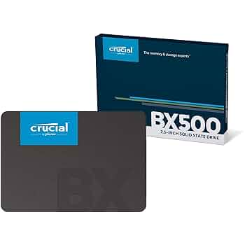 Crucial クルーシャル SSD 480GB BX500 SATA3 Amazon.com: Crucial BX500 480GB 3D NAND SATA 2.5-Inch